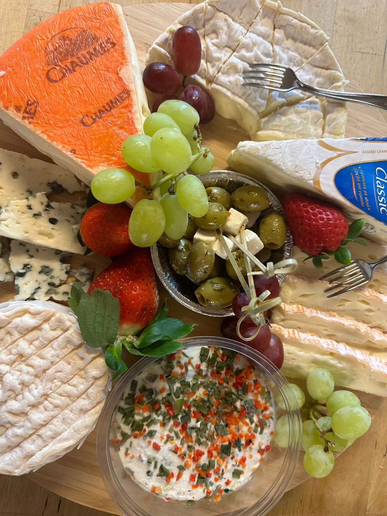 Kaas, charcuterie en fruit