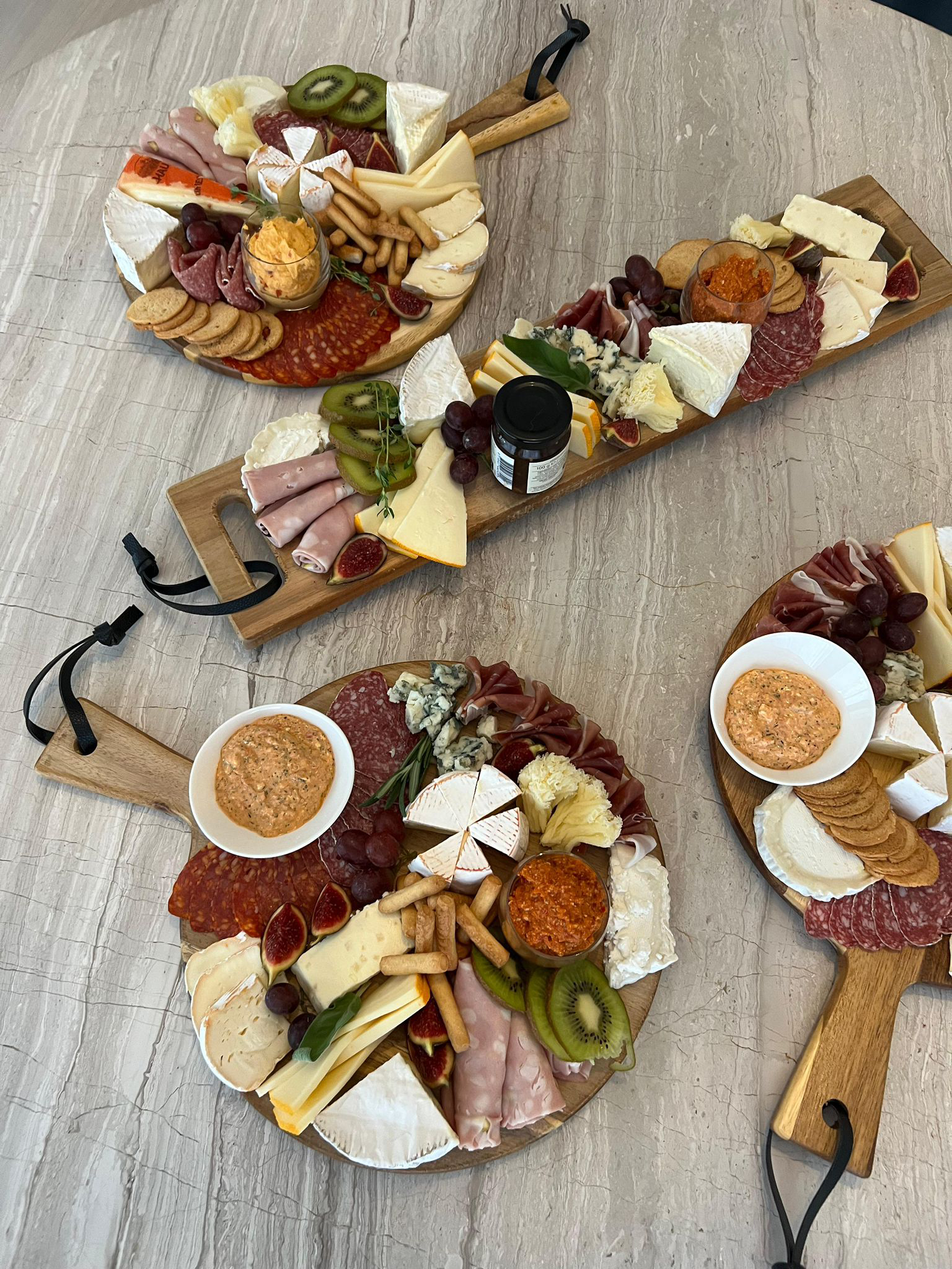Kaas charcuterie en fruit